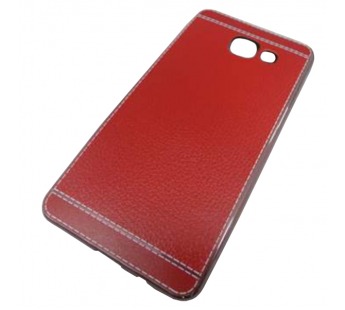                                 Чехол силиконовый Samsung А5 2016 (А510) под кожу со строчкой красный*#1860672