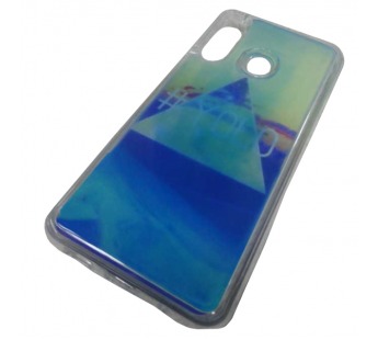                             Чехол пластиковый Samsung A60 песок в воде неоновый с рисунком (08)*#1897383