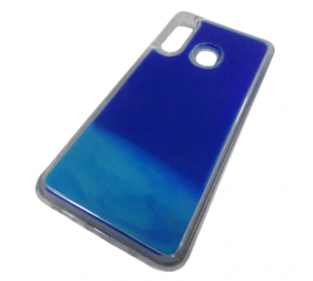                             Чехол пластиковый Samsung A60 песок в воде неоновый синий*#2106491