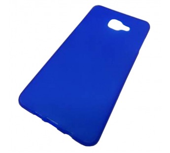                                 Чехол силиконовый матовый Samsung A7 2016 (A710) голубой #1762711