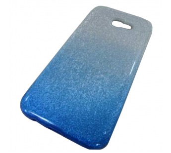                                 Чехол пластиковый Samsung A7 2017 (A720) блестящий серебристо-голубой*#1766410