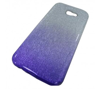                                Чехол пластиковый Samsung A7 2017 (A720) блестящий серебристо-фиолетовый*#1791195