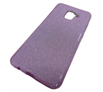                                 Чехол силикон-пластик Samsung A8 Plus 2018 (A730) Fashion с блестками фиолетовый#2033125