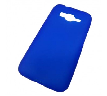                                 Чехол силиконовый матовый Samsung J1 mini prime (J106) голубой #1873948
