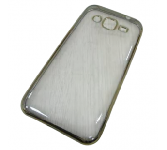                                 Чехол силиконовый с хром.контуром Samsung J210 золотистый#2106484