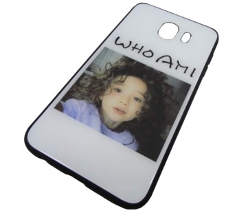                             Чехол пластиковый Samsung J4 2018 стеклянная вставка с рисунком (06)*#1932715