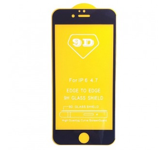                             Защитное стекло 9D с полным клеем iPhone 6 Plus черное (тех.упаковка)*#1846696