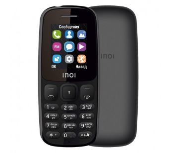                 Мобильный телефон INOI 100 Black (1,8"/600mAh) (без ЗУ)#344009