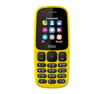                 Мобильный телефон INOI 101 Yellow (1,8"/600mAh)#344015