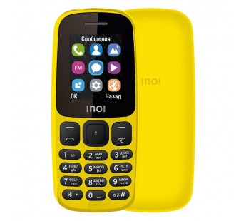                 Мобильный телефон INOI 101 Yellow (1,8"/600mAh)#344014