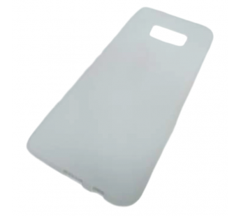                                 Чехол силиконовый матовый Samsung S8+ белый #2134457