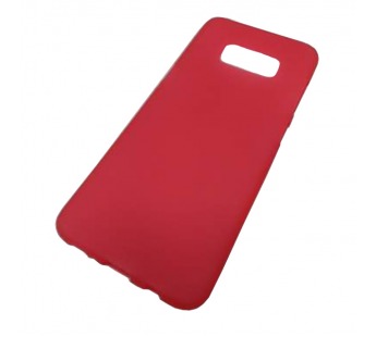                                 Чехол силиконовый матовый Samsung S8+ красный #1801538