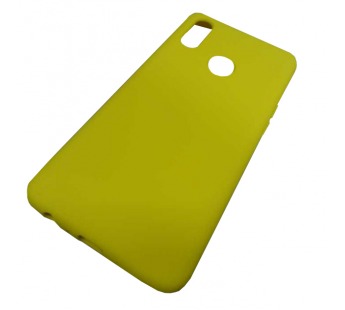                                 Чехол силиконовый Samsung A10s Soft Touch желтый*#1657829
