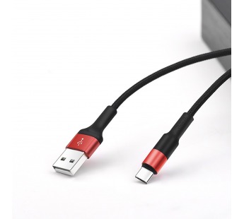 Кабель USB - Type-C Hoco X26 Xpress (100 см) (black/red)#2018923