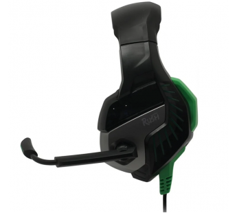 Гарнитура Smartbuy SBHG-9200 RUSH CRUISER, черн/зелен, игровая, LED-подсветка#1784824