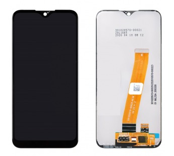 Дисплей для Samsung A015F Galaxy A01 (2020) + тачскрин (черный) ОРИГ100% (широкий коннектор)#367232