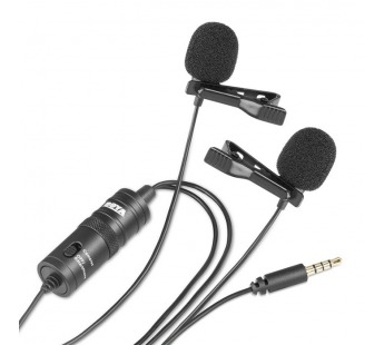 Микрофон петличный двойной BOYA BY-M1DM Стерео#397028
