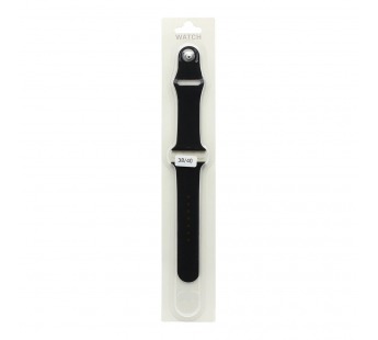                     Силиконовый ремешок для часов Sport Band Apple Watch 38/40 mm черный (018) L#1991741