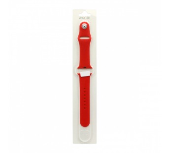                     Силиконовый ремешок для часов Sport Band Apple Watch 42/44 mm красный (014) S#1636222