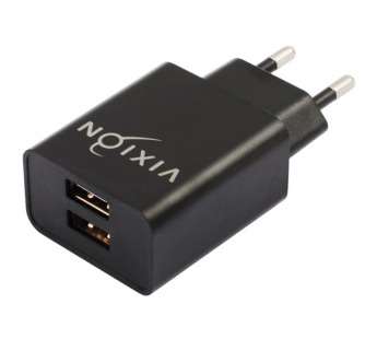 СЗУ VIXION L7m (2-USB/2.1A) + micro USB кабель 1м (черный)#369015