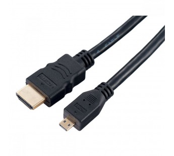 Кабель PERFEO HDMI A вилка - HDMI D (micro HDMI) вилка, ver.1.4, длина 2 м. (H1102)#955813