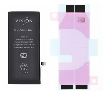 Аккумулятор для iPhone XR (Vixion) (2942 mAh) с монтажным скотчем#1307384