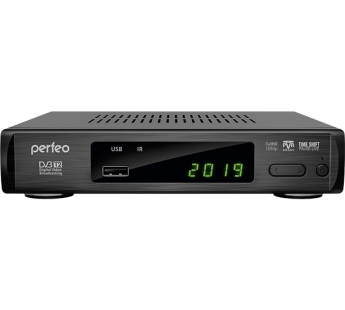 Ресивер Perfeo DVB-T2/C "LEADER" для цифр.TV, Wi-Fi, IPTV, HDMI, 2 USB, DolbyDigital, пульт ДУ#1816246