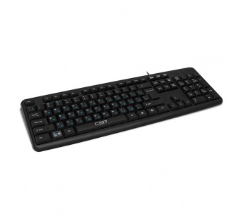 Клавиатура CBR KB 109, USB, черная, 104 кл., офисн., переключение языка 1 кнопкой (софт)#366282