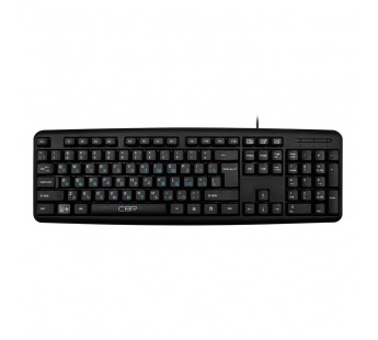 Клавиатура CBR KB 109, USB, черная, 104 кл., офисн., переключение языка 1 кнопкой (софт)#366281