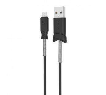Кабель USB - micro USB Hoco X24 Pisces для HTC/Samsung (100 см) (black)#368320