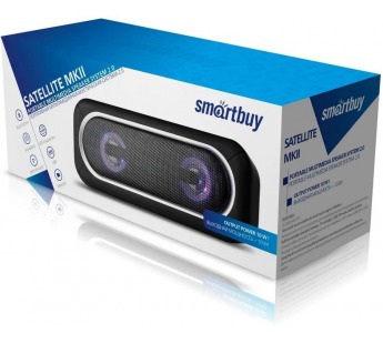                         Акустическая система Smartbuy SATELLITE MKII, 10Вт, Bluetooth, MP3, FM, LED подсветка, черная#1809791