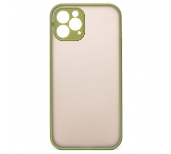 Чехол-накладка - PC041 для Apple iPhone 12 Pro Max (green/black)#379253