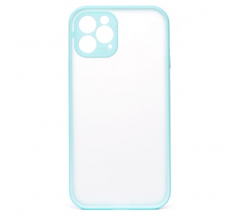 Чехол-накладка - PC041 для Apple iPhone 12 Pro Max (light blue/white)#379254