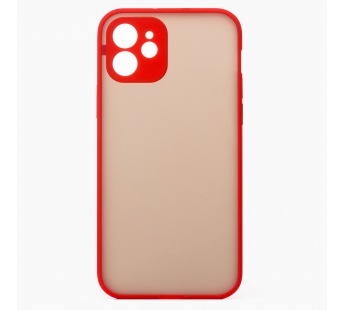 Чехол-накладка - PC041 для Apple iPhone 12 (red/black)#1900110