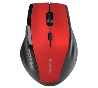 Мышь беспроводная DEFENDER Accura MM-365, красная, 6 кнопок#2135536