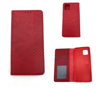 Чехол Samsung A81/Note 10 Lite (2020) Книжка Wallet Кожа Красный#413234
