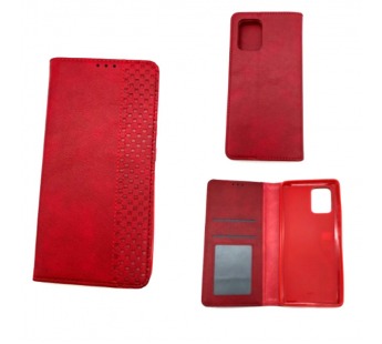 Чехол Samsung A91/S10 Lite (2020) Книжка Wallet Кожа Красный#413244