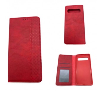 Чехол Samsung S10 5G (2019) Книжка Wallet Кожа Красный#421193