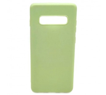 Чехол Samsung S10 Plus (2019) Силикон Матовый Зеленый#2100029