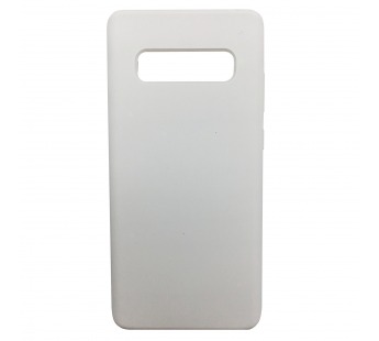 Чехол Samsung S10 Plus Silicone Case №9 в упаковке Белый#1617686