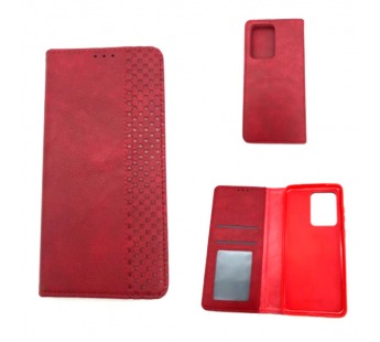 Чехол Samsung S20 Ultra (2020) Книжка Wallet Кожа Красный#413252