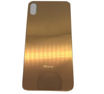 Задняя крышка iPhone XS Max (c увел. вырезом) Золотая#381975
