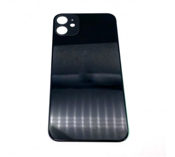 Задняя крышка iPhone 11 (c увел. вырезом) Черная#1347266