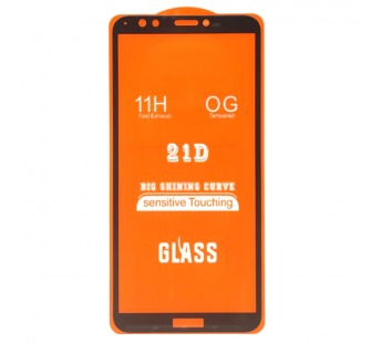 Защитное стекло Honor 7A Pro/7C/Huawei Y6/Y6 Prime (2019) (Full Glue) тех упаковка Черное#1618425