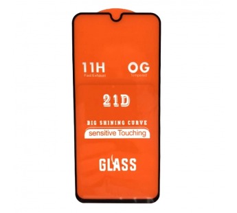 Защитное стекло Samsung A40s (2019) (Full Glue) тех упаковка Черное#2083547