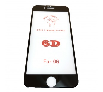Защитное стекло iPhone 6/6S 6D Premium (тех упаковка) 0.2mm Черное#1618486