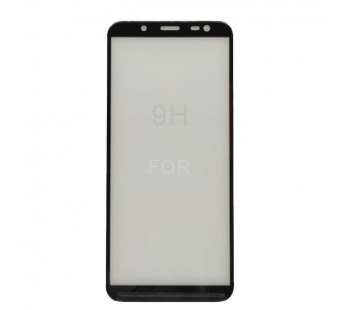 Защитное стекло Samsung J8 (2018) 5D (тех упаковка) 0.3mm Черный#2072399