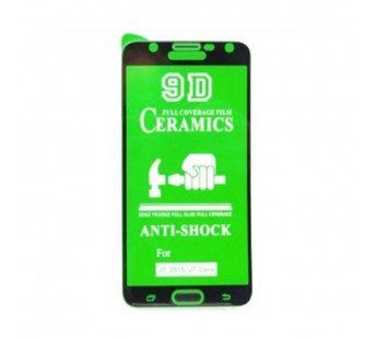 Защитное стекло-плёнка Samsung J7 (2015)/J7 CORE/J7 NXT Черная#2070383