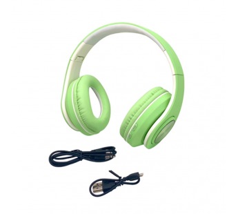 Наушники Bluetooth полноразмерные inPods Boom MACARONE Soft Touch BT5.0 (Зеленые)#1883814