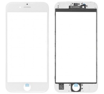 Стекло iPhone 7 Plus + рамка + OCA белое Оригинал#409445